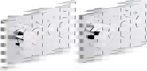 Four Handle Thermostatic Valve Trim in Polished Chrome